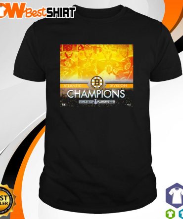 Boston Bruins Fanatics 2023 Atlantic Division Champions Framed Shirt