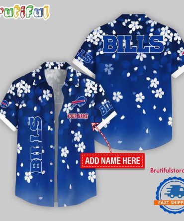 Buffalo Bills Five-Petaled Flower Pattern Hawaii Shirt