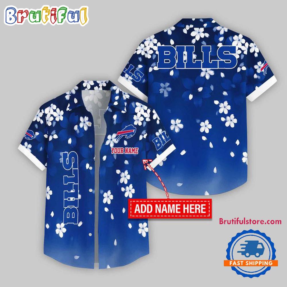 Buffalo Bills Five-Petaled Flower Pattern Hawaii Shirt