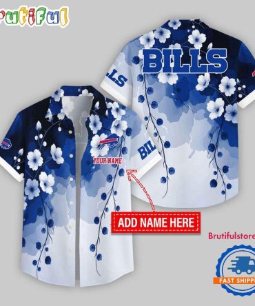 Buffalo Bills Flower Pattern Trendy Summer Button Hawaii Shirt