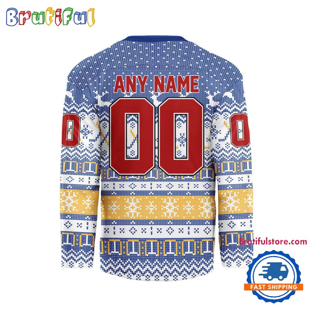Buffalo Sabres 2025 Nhl Christmas Personalized Hockey Jersey Design - Image 2