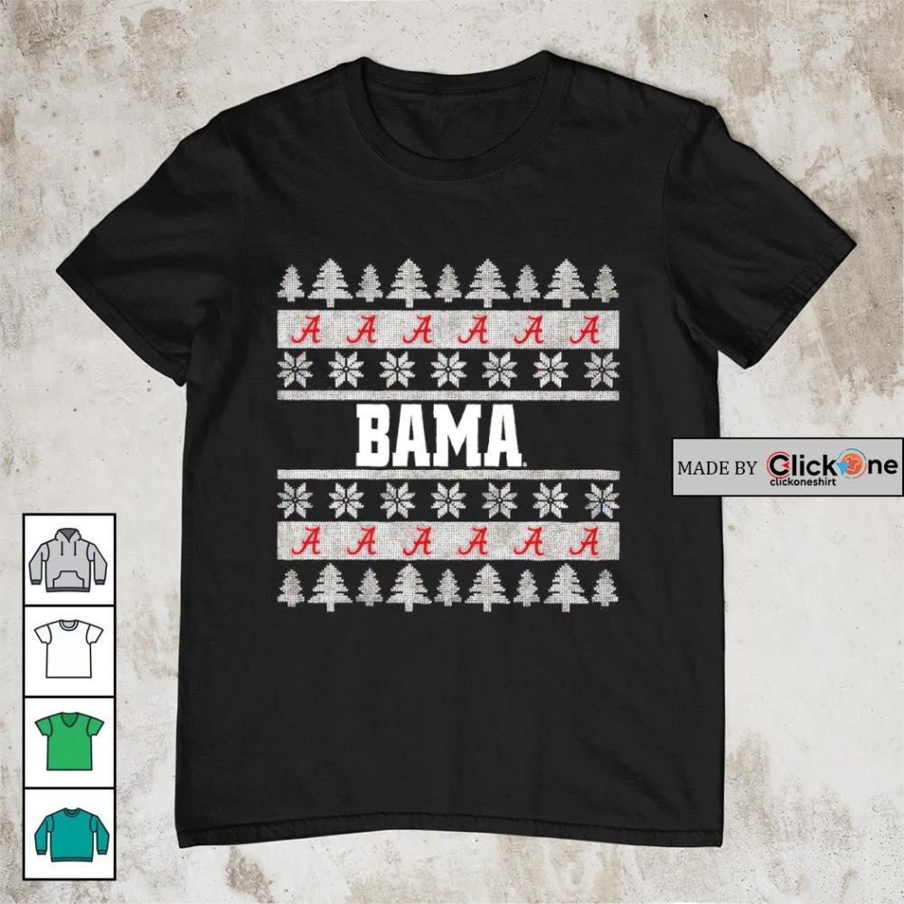 Alabama Crimson Tide Repeat Logo Merry Christmas Shirt