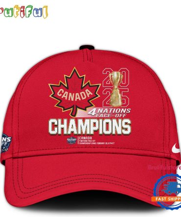 Canada Hockey 2025 4 Nations Face-Off Champions New Cap Hats