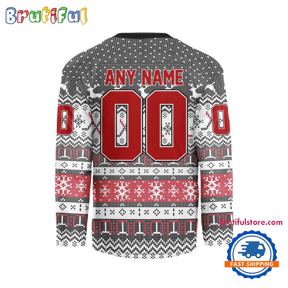 Carolina Hurricanes 2025 Nhl Christmas Personalized Hockey Jersey Design - Image 2