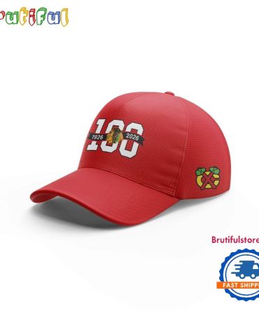 Chicago Blackhawks 100Th Anniversary Baseball Cap