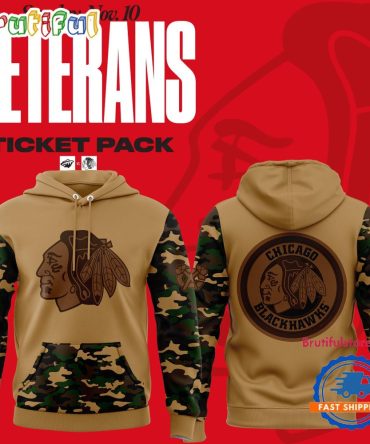 Chicago Blackhawks Veterans Limited Edition New Hoodie