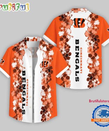 Cincinnati Bengals Flower Pattern Summer Beach Aloha Hawaii Shirt