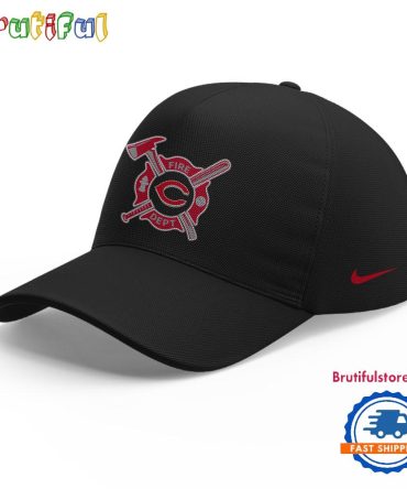 Cincinnati Reds X Firefighter Appreciation Night 2025 Black Cap