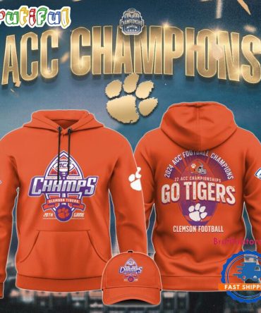 Clemson Football 2024 Acc Conference Champions Go Tigers Hoodie