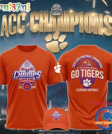 Clemson Football 2024 Acc Conference Champions Go Tigers T Shirt