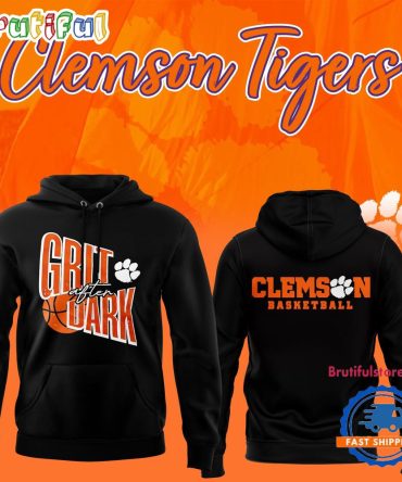 Clemson Tigers Basketball Grit After Dark Limited Edition New Hoodie