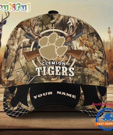 Clemson Tigers Camo Hunting Cap, Sport Team Camo Hunting Hats