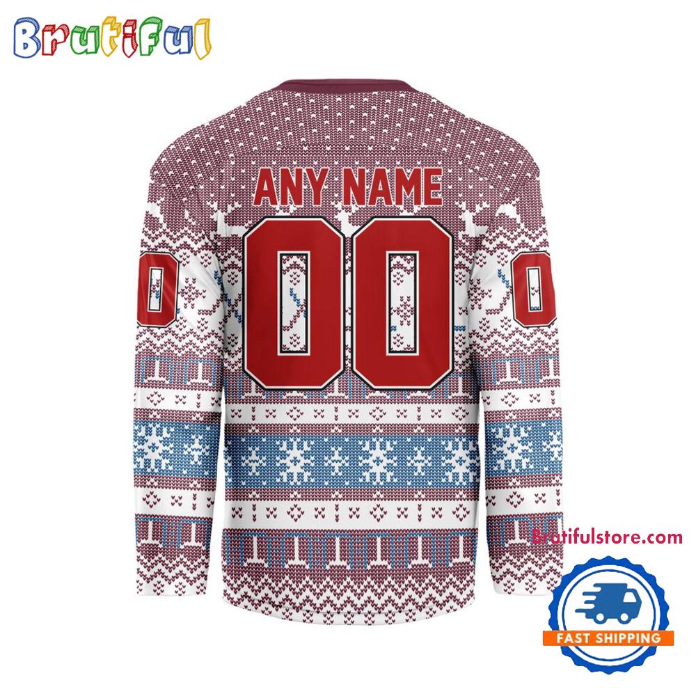 Colorado Avalanche 2025 Nhl Christmas Personalized Hockey Jersey Design - Image 2