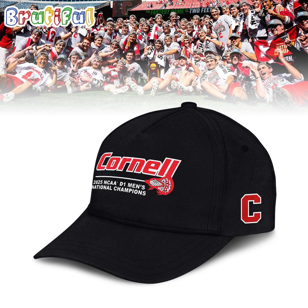 Cornell Big Red 2025 Ncaa Men’S Lacrosse National Champions 4-Time Black Cap
