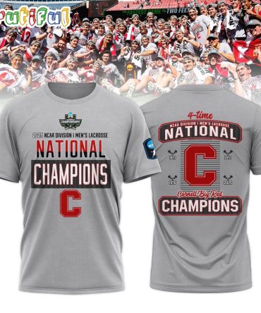 Cornell Big Red 2025 Ncaa Men’S Lacrosse National Champions 4-Time Limited Edition Shirt
