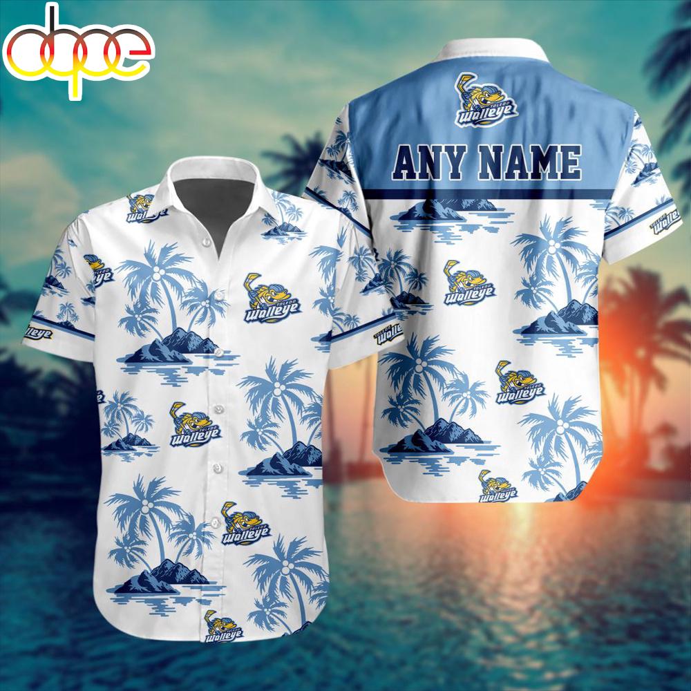 Custom Name Echl Toledo Walleye Special Hawaiian Shirt For Fans