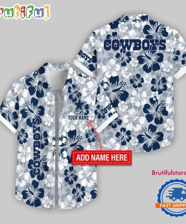Dallas Cowboys Flower Palm Tree Aloha Hawaii Shirt