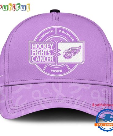 Detroit Red Wings 2025 Nhl Hockey Fights Cancer Limited Edition Cap