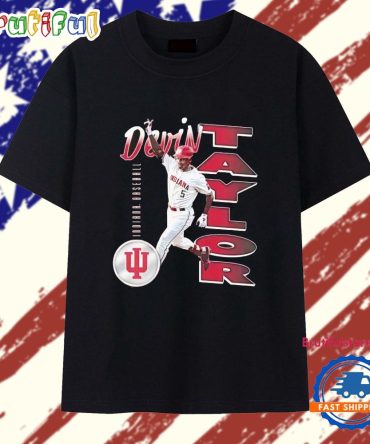 Devin Taylor Horn Up Sign Indiana Hoosiers Illustrated T Shirt