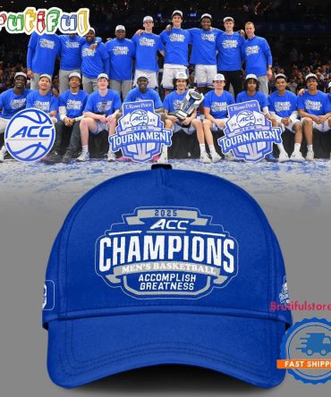 Duke Blue Devils 2025 Acc Men’S Basketball Conference Tournament Champions 3D Print Cap
