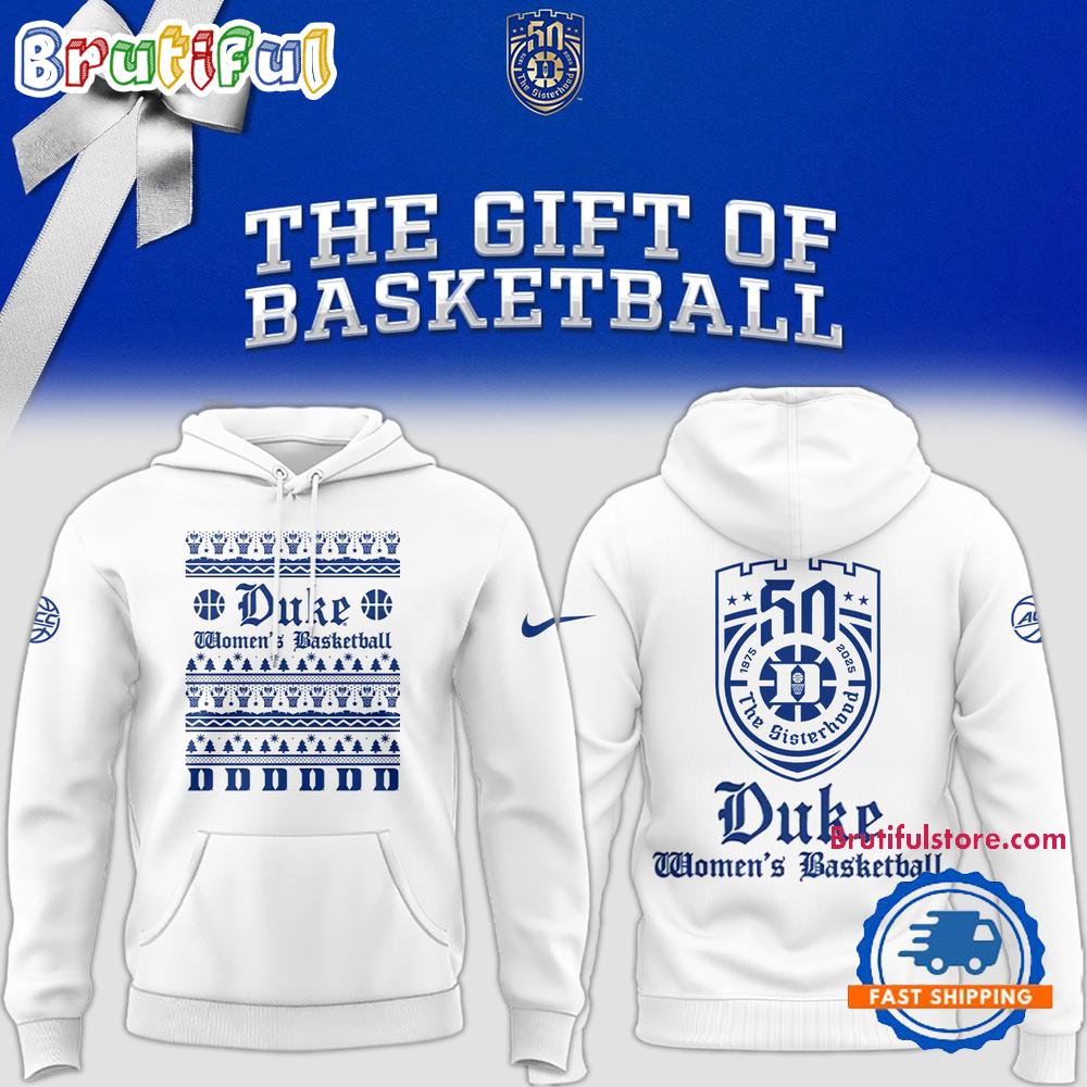 Duke Blue Devils The Gift Of Basketball Christmas Edition Hoodie Shirt