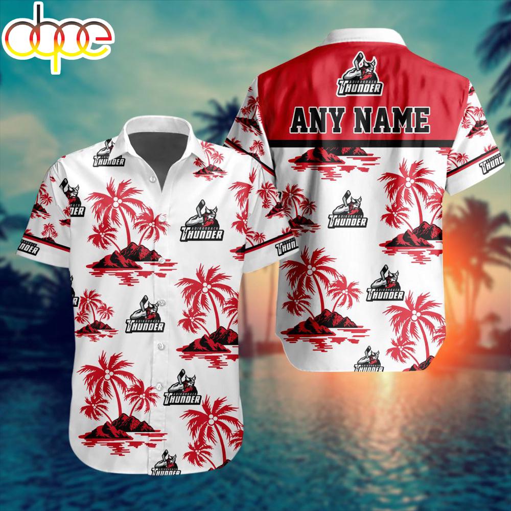 Custom Name Echl Adirondack Thunder Special Hawaiian Shirt For Fans