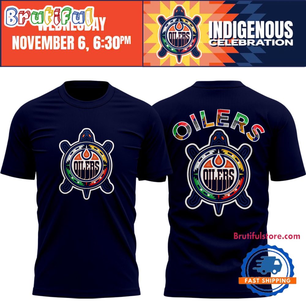 Edmonton Oilers Indigenous Celebration T Shirt