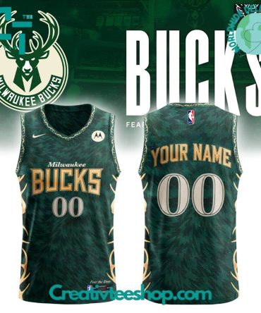 Milwaukee Bucks Deep Forest Icon Custom Basketball Jersey