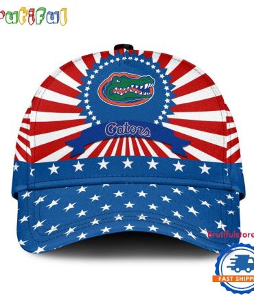Florida Gators American Flag Pattern Independence Day Baseball Cap