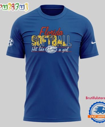 Florida Gators Softball Hit Like A Girl 3D Shirt