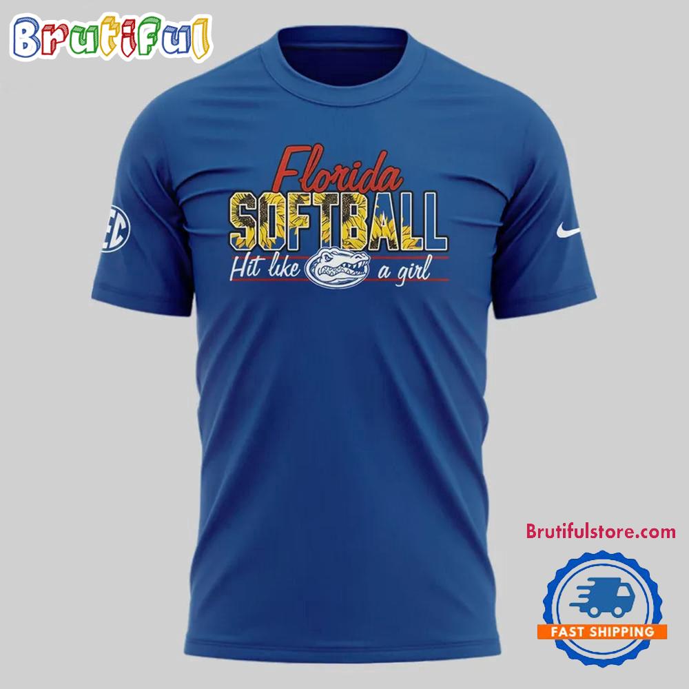 Florida Gators Softball Hit Like A Girl 3D Shirt
