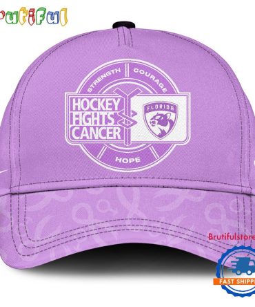 Florida Panthers 2025 Nhl Hockey Fights Cancer Limited Edition Cap