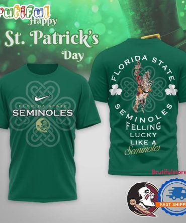 Florida State Seminoles 2026 Ncaa Lucky St. Patricks Day Limited Edition 3D Shirt