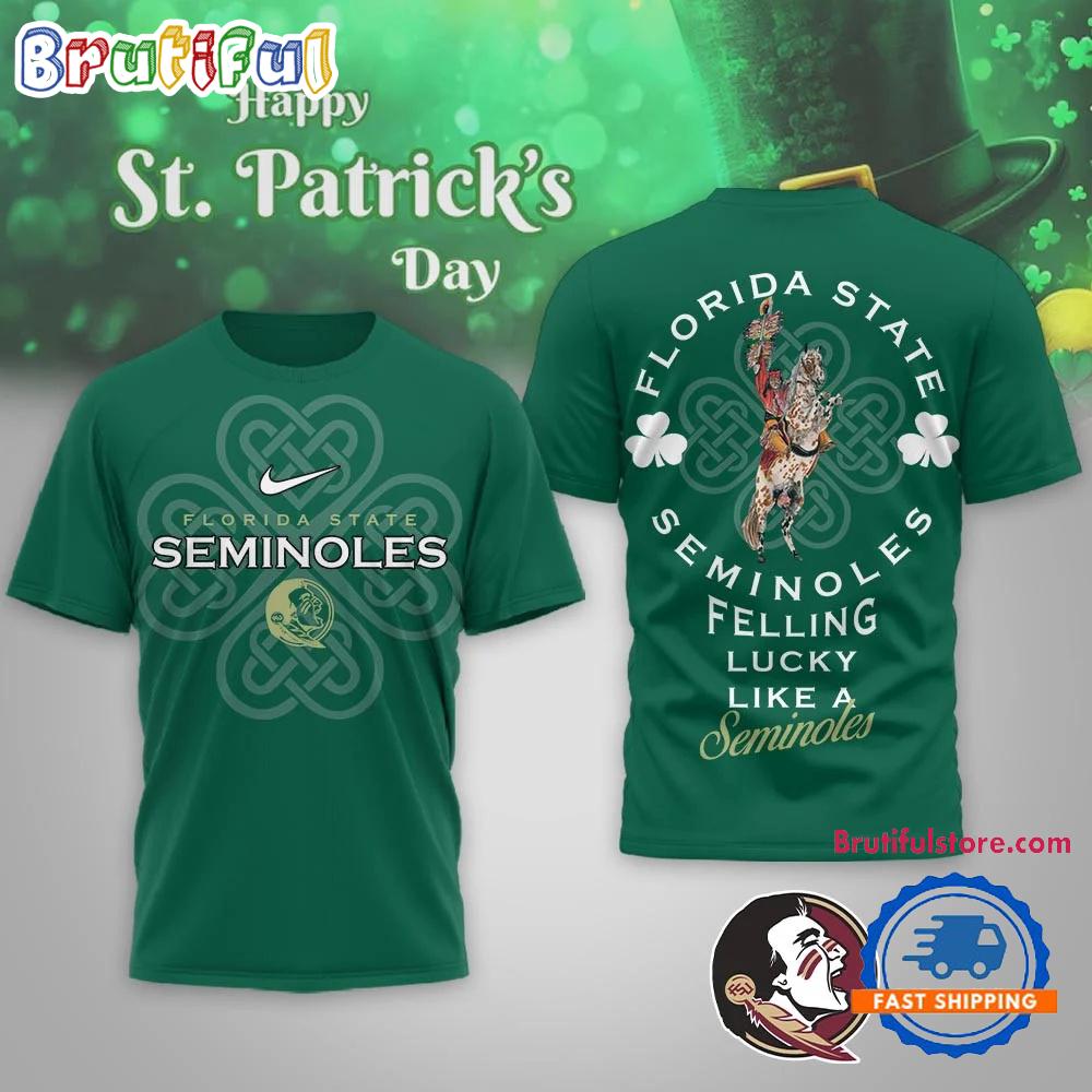 Florida State Seminoles 2026 Ncaa Lucky St. Patricks Day Limited Edition 3D Shirt
