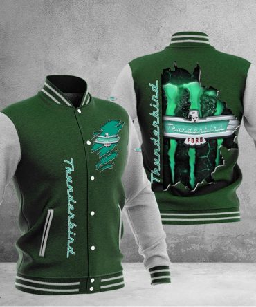 Thunderbird Dmhj0908 Baseball Jacket Logo Baseball Varsity Jacket