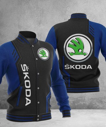 Skoda Dmhj0732 Baseball Jacket Logo Baseball Varsity Jacket