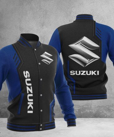 Suzuki Dmhj0736 Baseball Jacket Logo Baseball Varsity Jacket