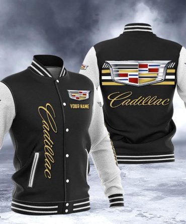 Cadillac Dmhj1501 Logo Baseball Varsity Jacket