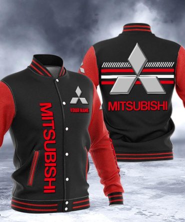 Mitsubishi Dmhj1538 Logo Baseball Varsity Jacket