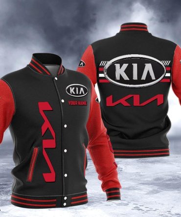 Kia Dmhj1527 Logo Baseball Varsity Jacket