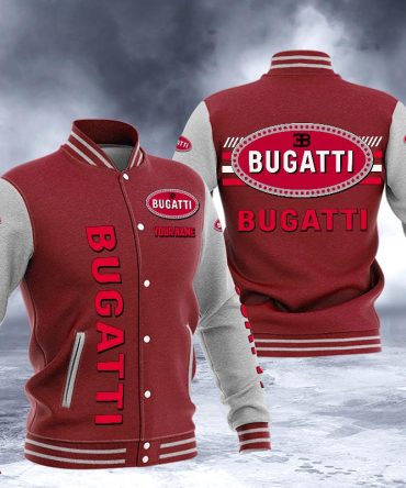 Bugatti Dmhj1499 Logo Baseball Varsity Jacket