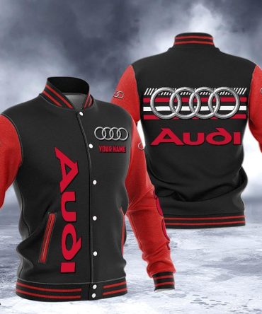 Audi Dmhj1495 Logo Baseball Varsity Jacket