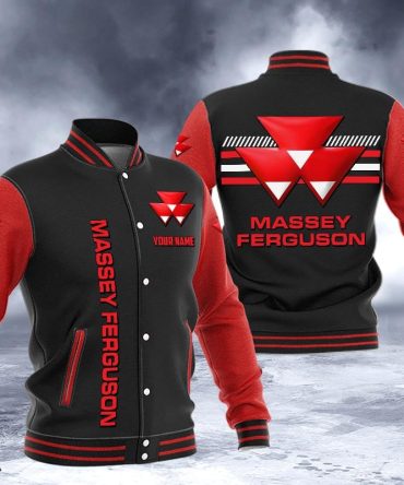 Massey Ferguson Dmhj1635 Logo Baseball Varsity Jacket