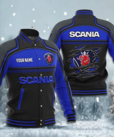 Scania Dmhj1848 Baseball Jacket Logo Baseball Varsity Jacket