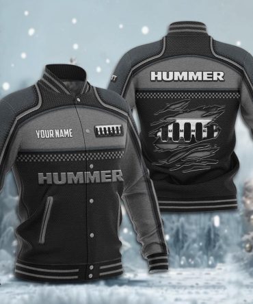 Hummer Dmhj1818 Baseball Jacket Logo Baseball Varsity Jacket