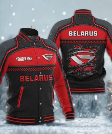 Belarus Dmhj1909 Baseball Jacket Logo Baseball Varsity Jacket