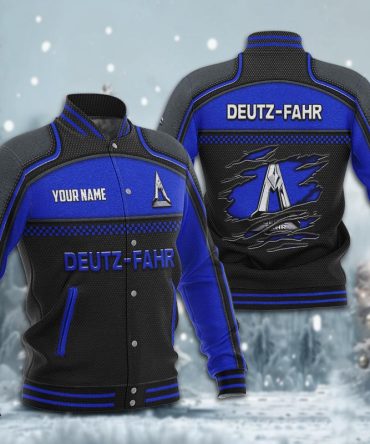 Deutz-Fahr Dmhj1916 Baseball Jacket Logo Baseball Varsity Jacket