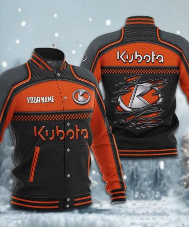 Kubota Dmhj1926 Baseball Jacket Logo Baseball Varsity Jacket