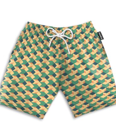 Dmsl Anime Tomioka Haori Pattern Cosplay Costume - Beach Shorts