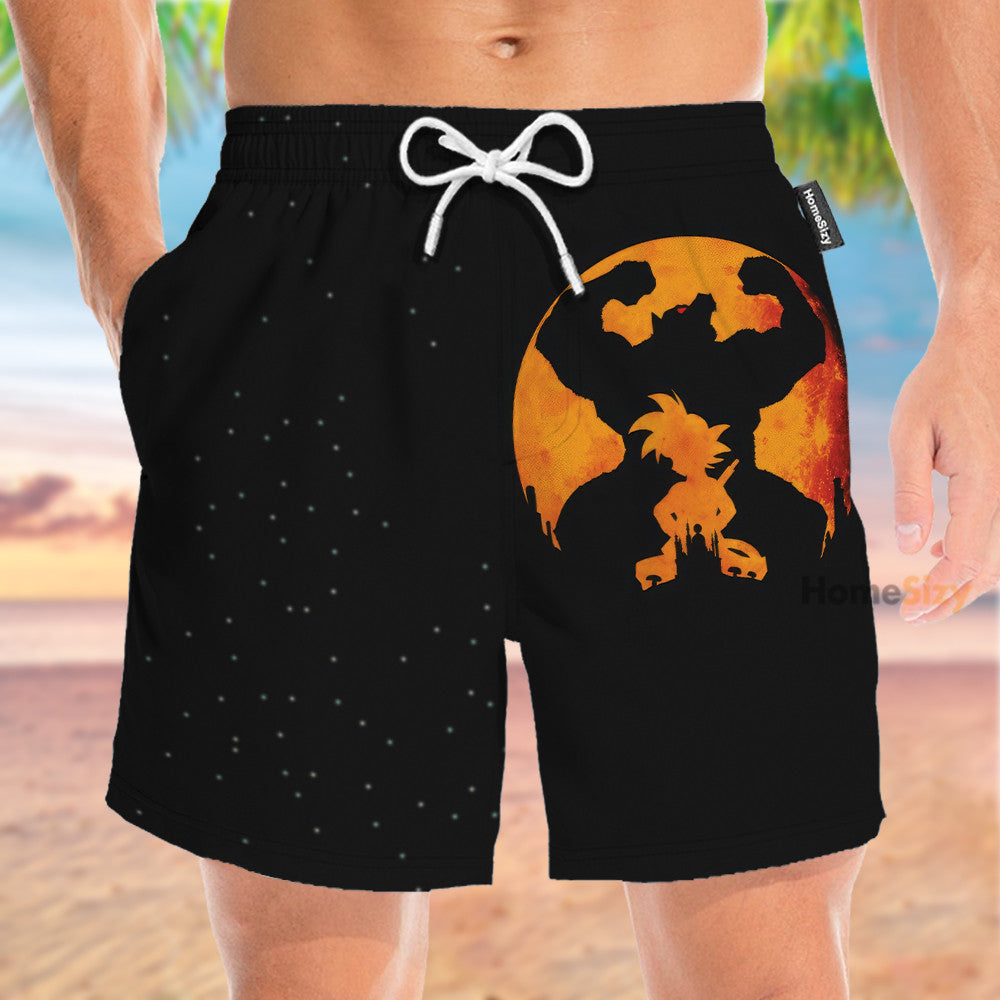 Drba Z Anime Goku Ape Vintage Cosplay Costume - Beach Shorts - Image 2